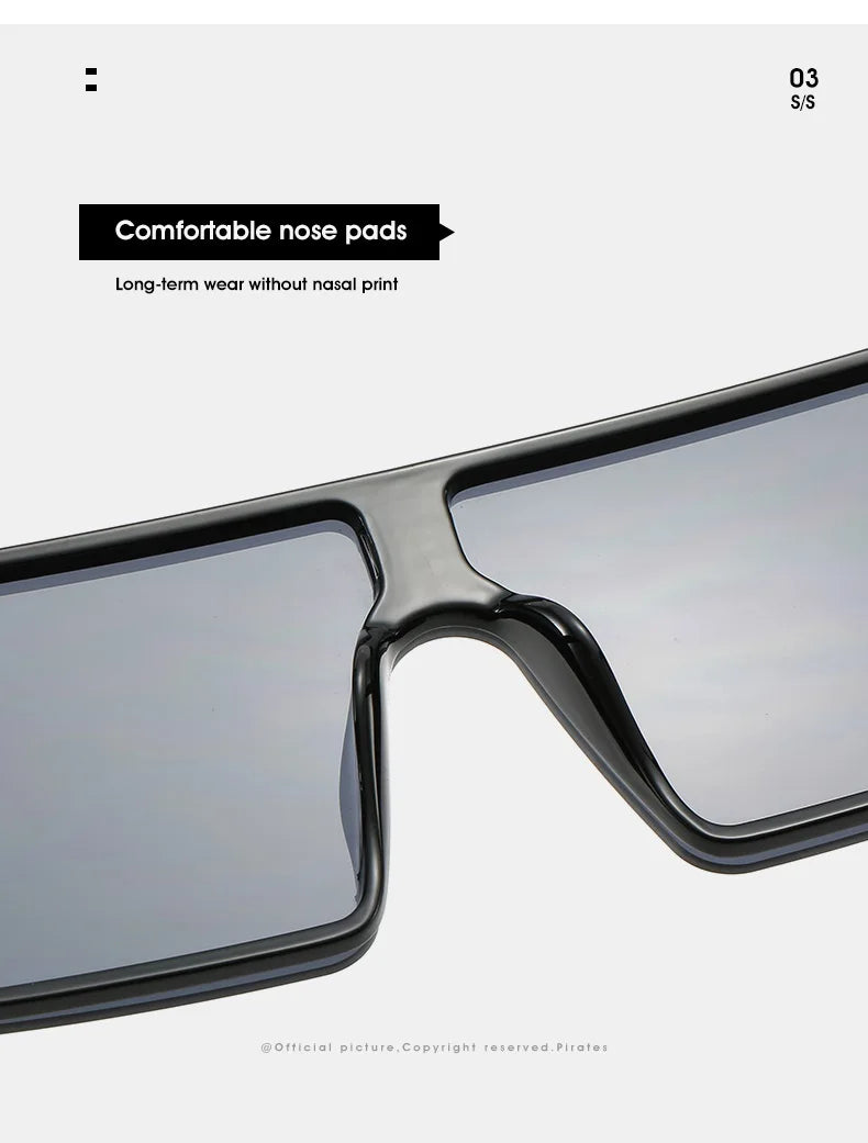 Oversize Square Gradient Sunglasses