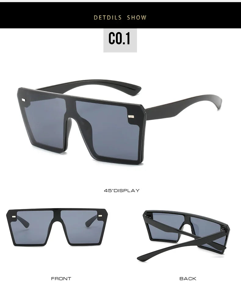 Oversize Square Gradient Sunglasses