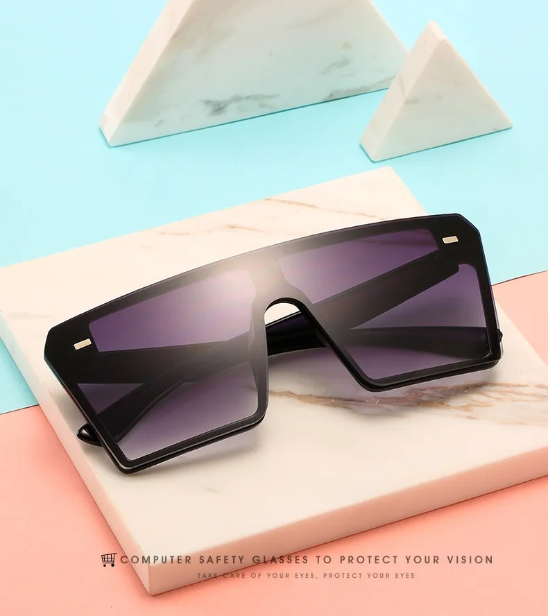 Oversize Square Gradient Sunglasses