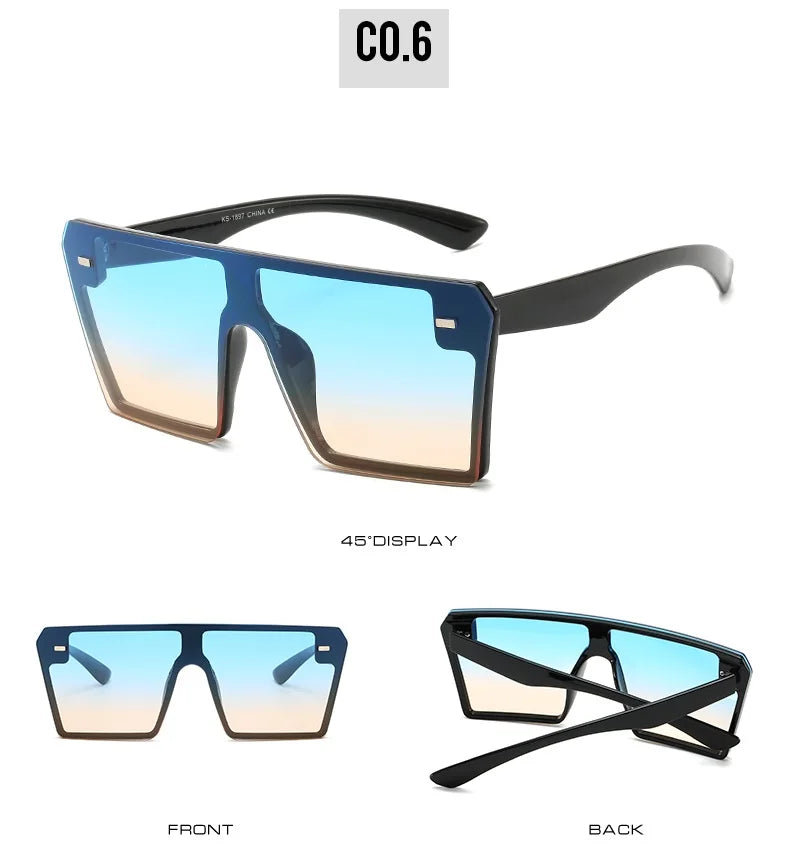 Oversize Square Gradient Sunglasses