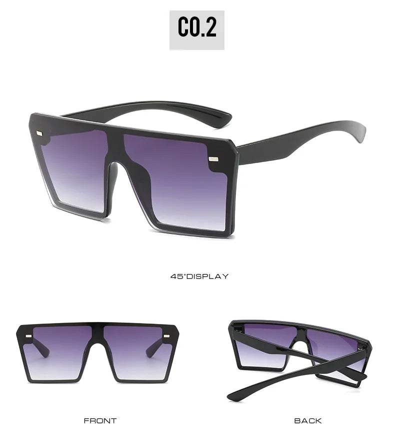 Oversize Square Gradient Sunglasses