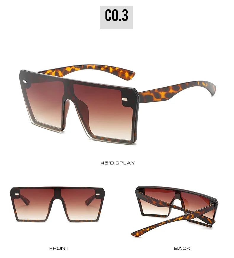 Oversize Square Gradient Sunglasses