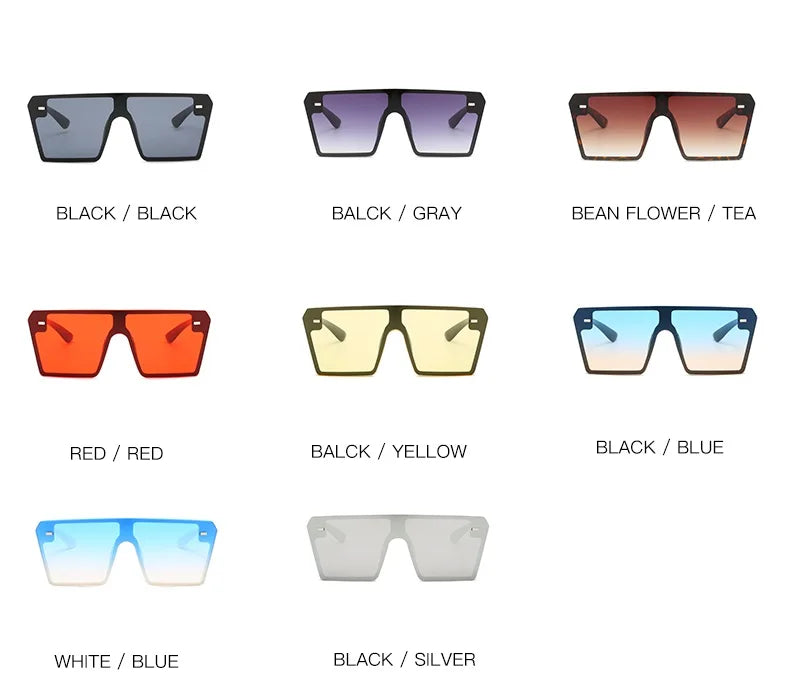 Oversize Square Gradient Sunglasses