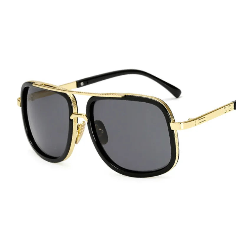 Classic Oversized Flat Top Sunglasses