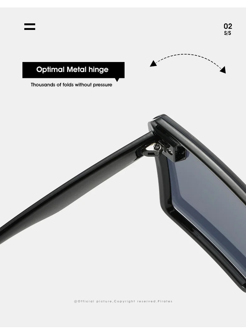 Oversize Square Gradient Sunglasses