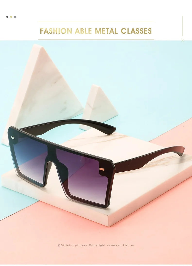 Oversize Square Gradient Sunglasses