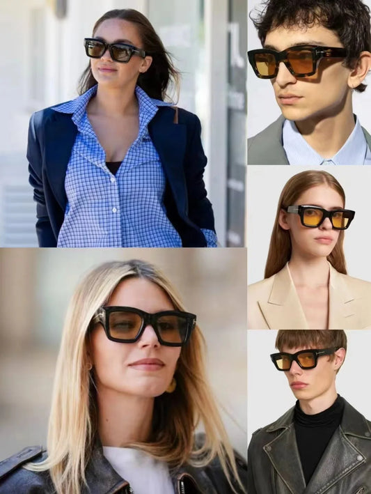 Trendy Retro Square Sunglasses