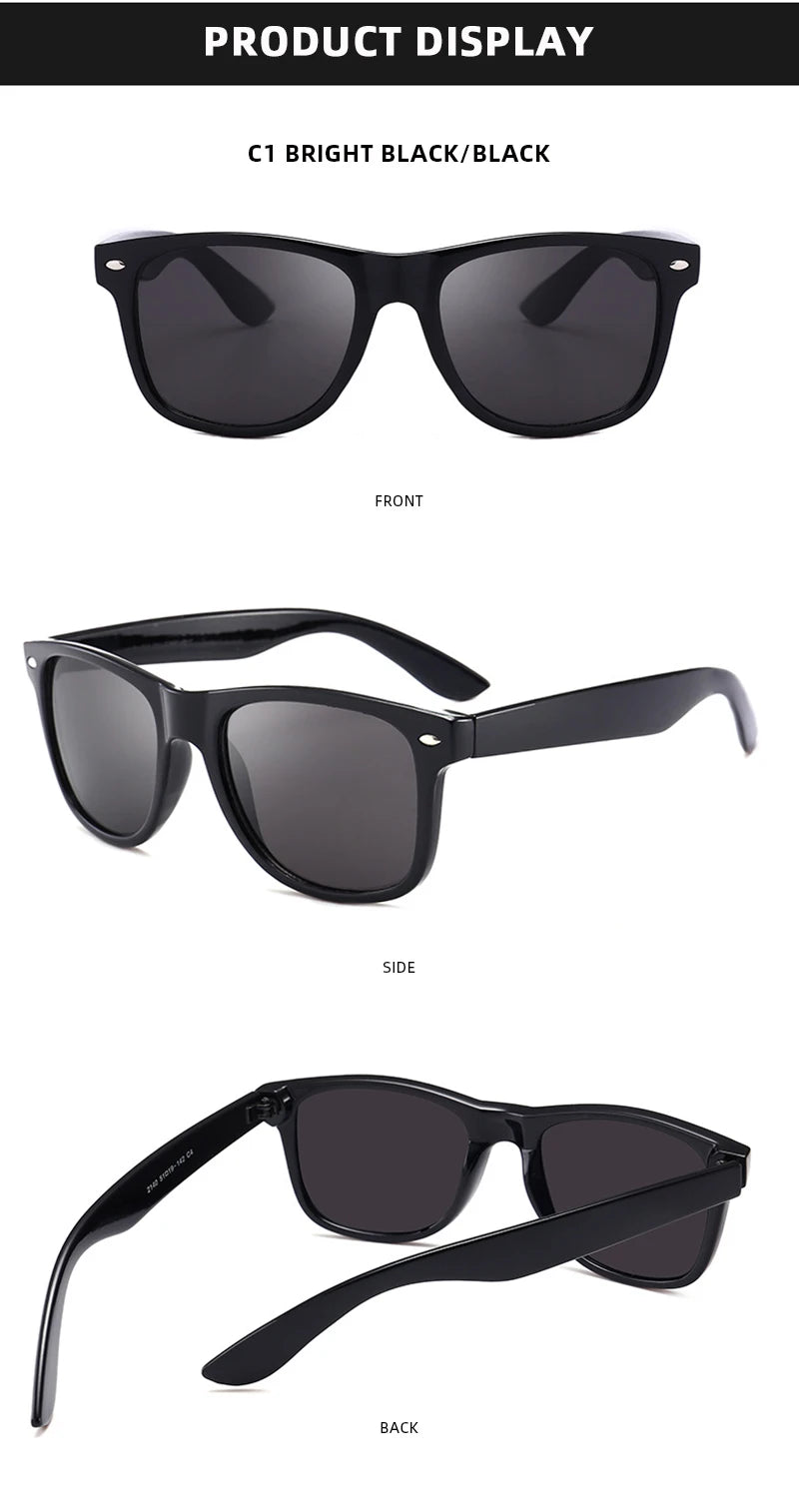 Classic Polarized Square Sunglasses