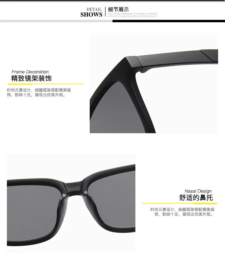 Large Frame Square Sunglasses