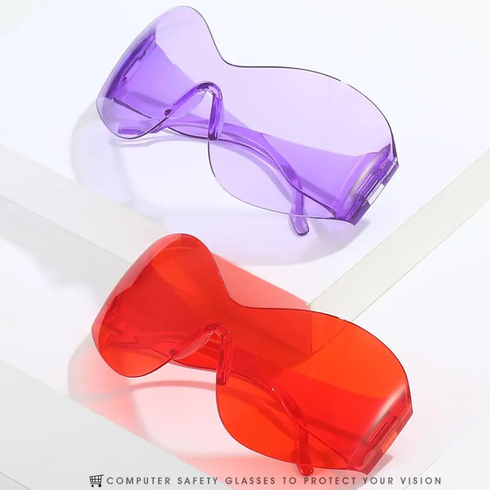 Trendy Oversized Rimless Y2K Sunglasses