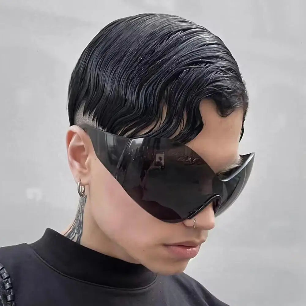 Trendy Oversized Rimless Y2K Sunglasses