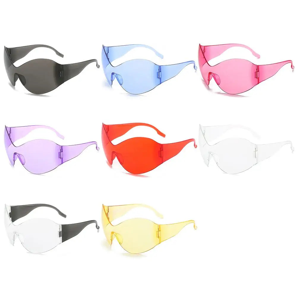 Trendy Oversized Rimless Y2K Sunglasses