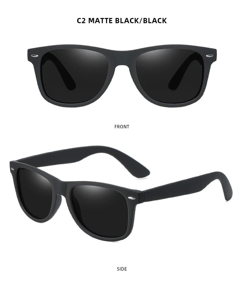 Classic Polarized Square Sunglasses