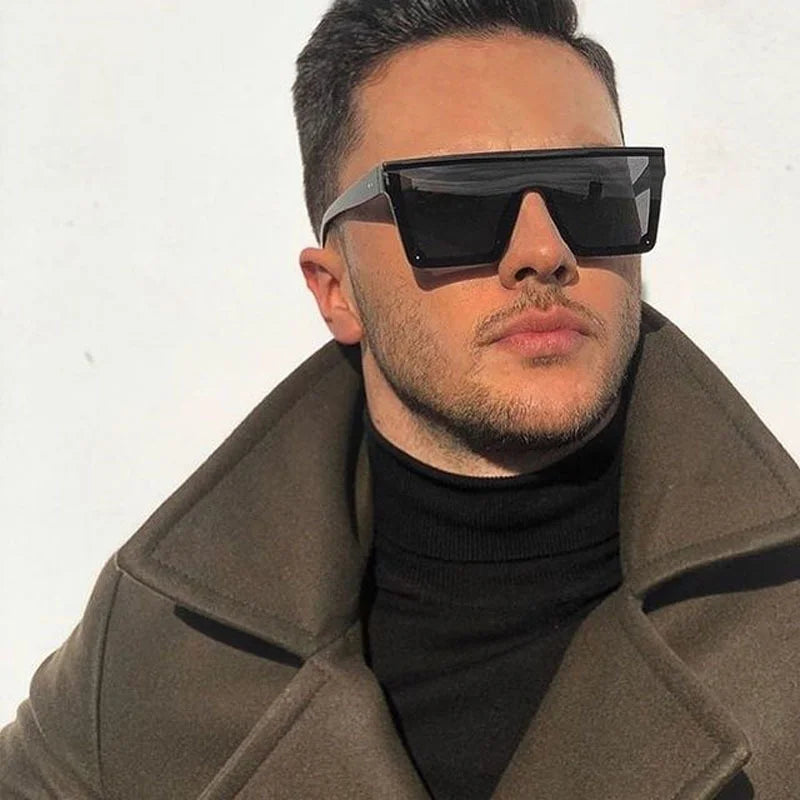 Oversized Retro Square Sunglasses